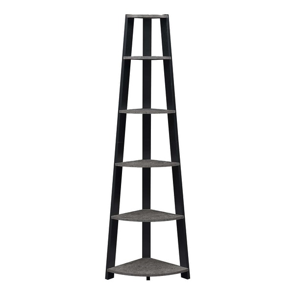 Copper Grove Helena 6 Tier Corner Bookshelf