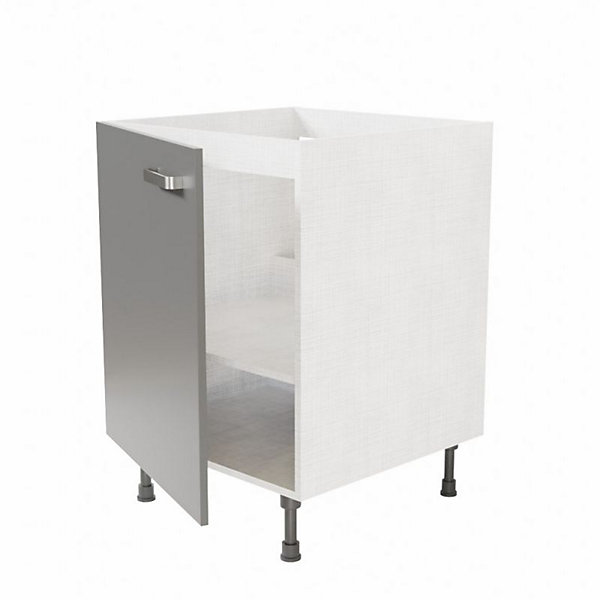 Meuble sous évier - 60 cm - Caisson coloris Lino