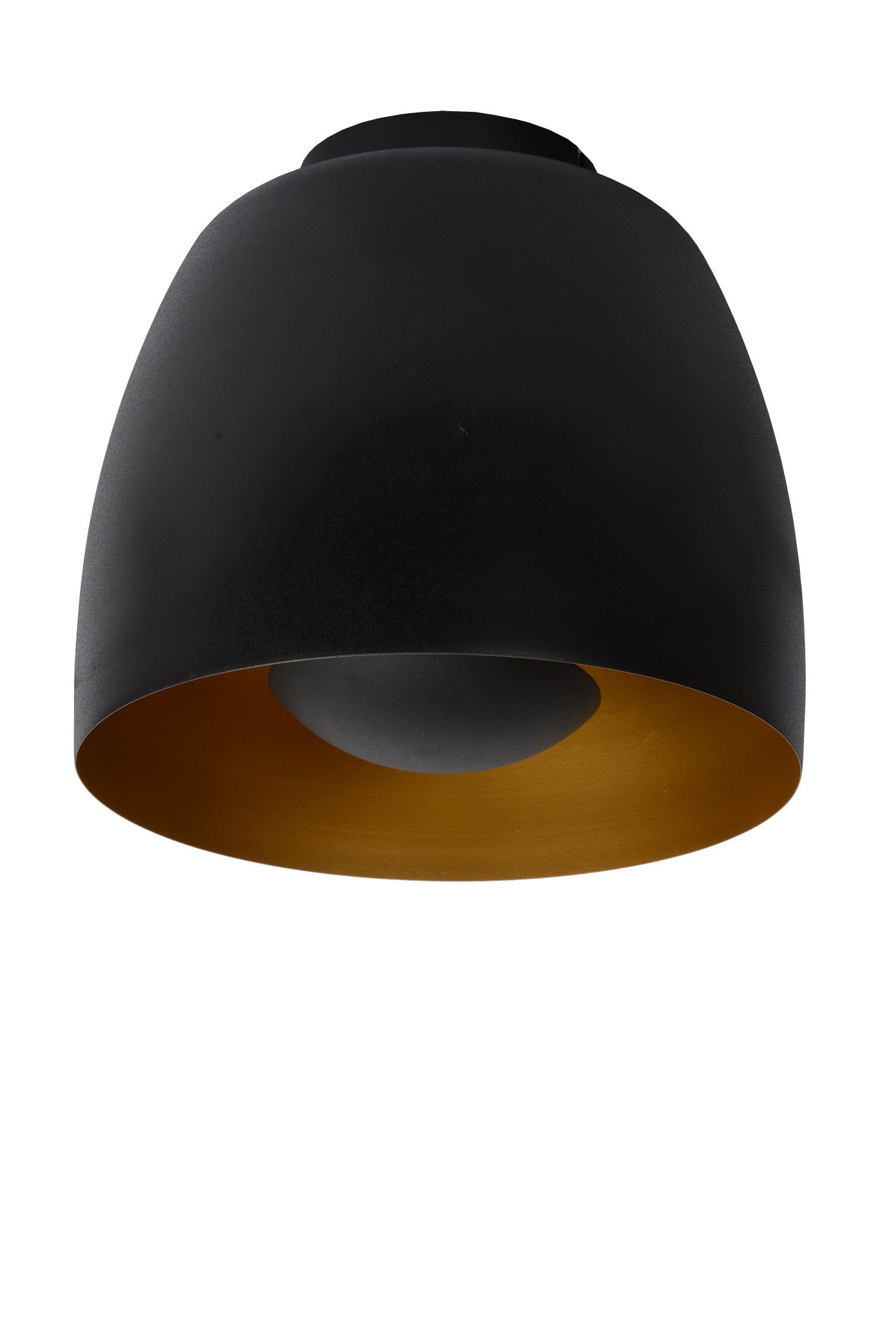 Lampa sufitowa czarna NOLAN 1xE27x40W wym: 21,7x24x24 cm Lucide