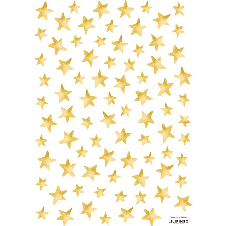 FLAMINGO - Planche de stickers A3 Etoiles Flamingo