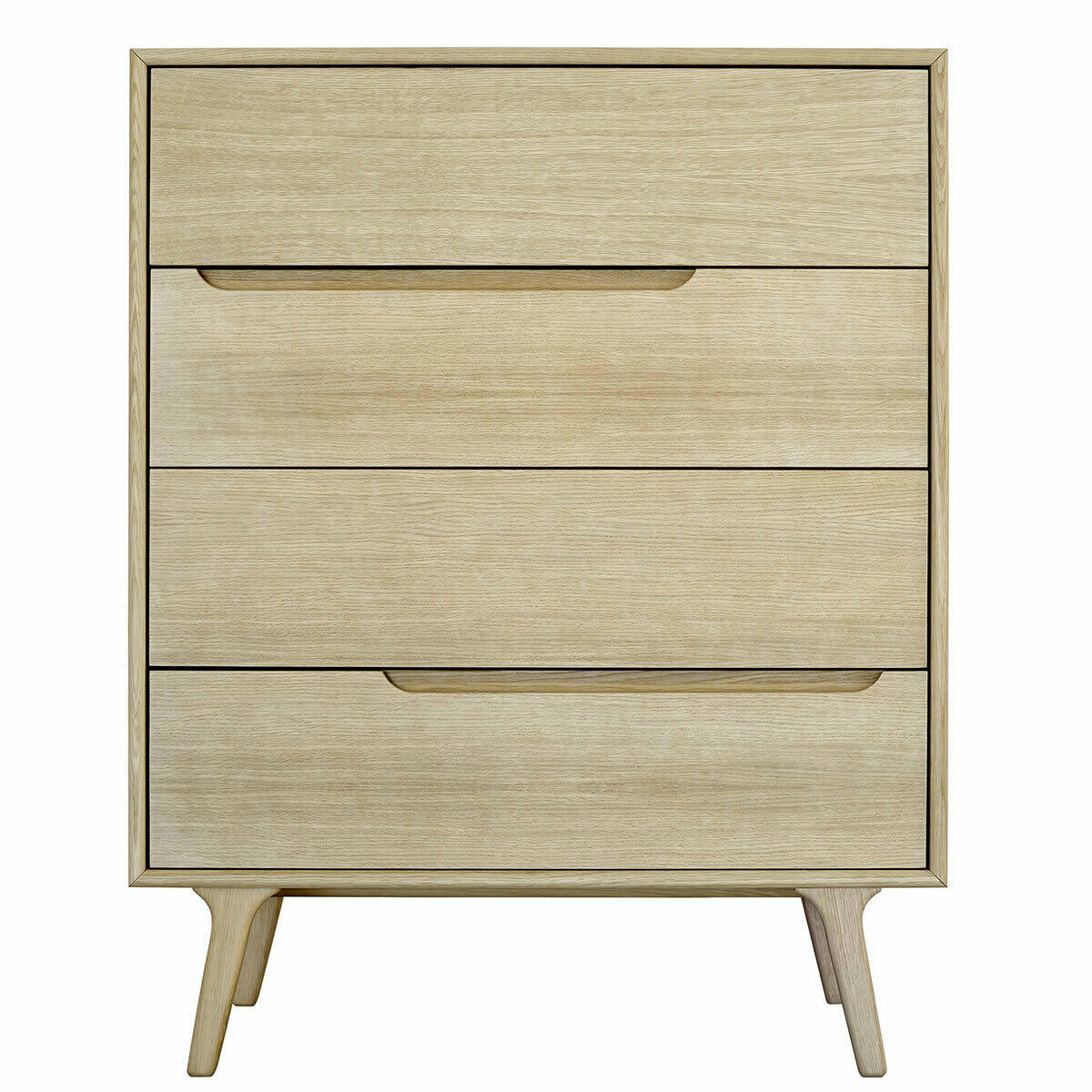 HOLDA - Commode 4 Tiroirs bois massif bois