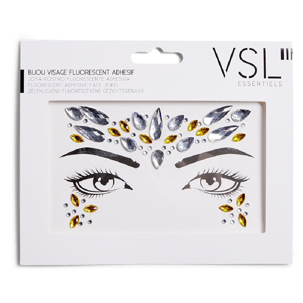 Bijoux de visage adhésifs - 3 modèles