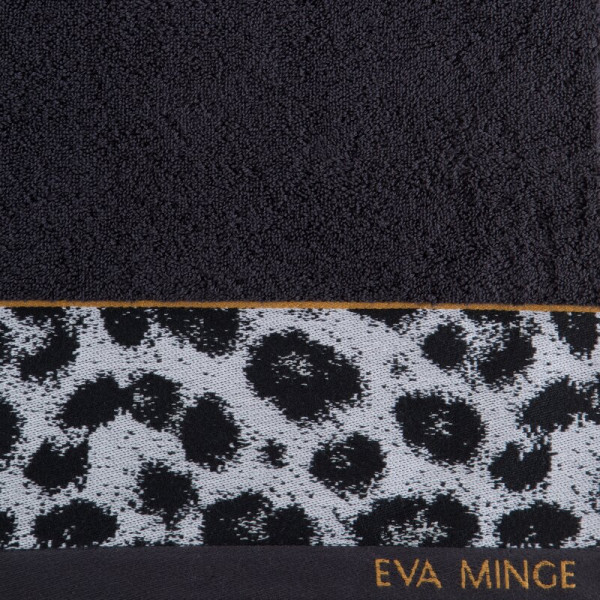 Ręcznik Eva 70x140 czarny frotte bawełniany 500 g/m2 Eva Minge