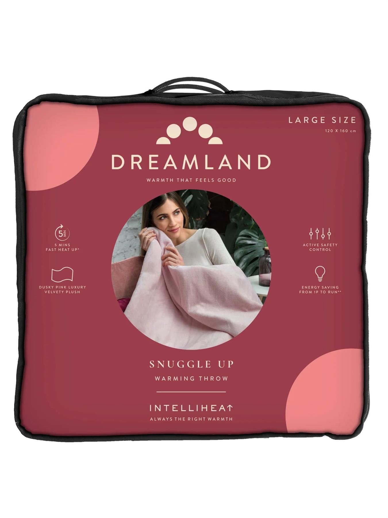 Dreamland Dreamland Intelliheat Luxury Heated Throw - Pink