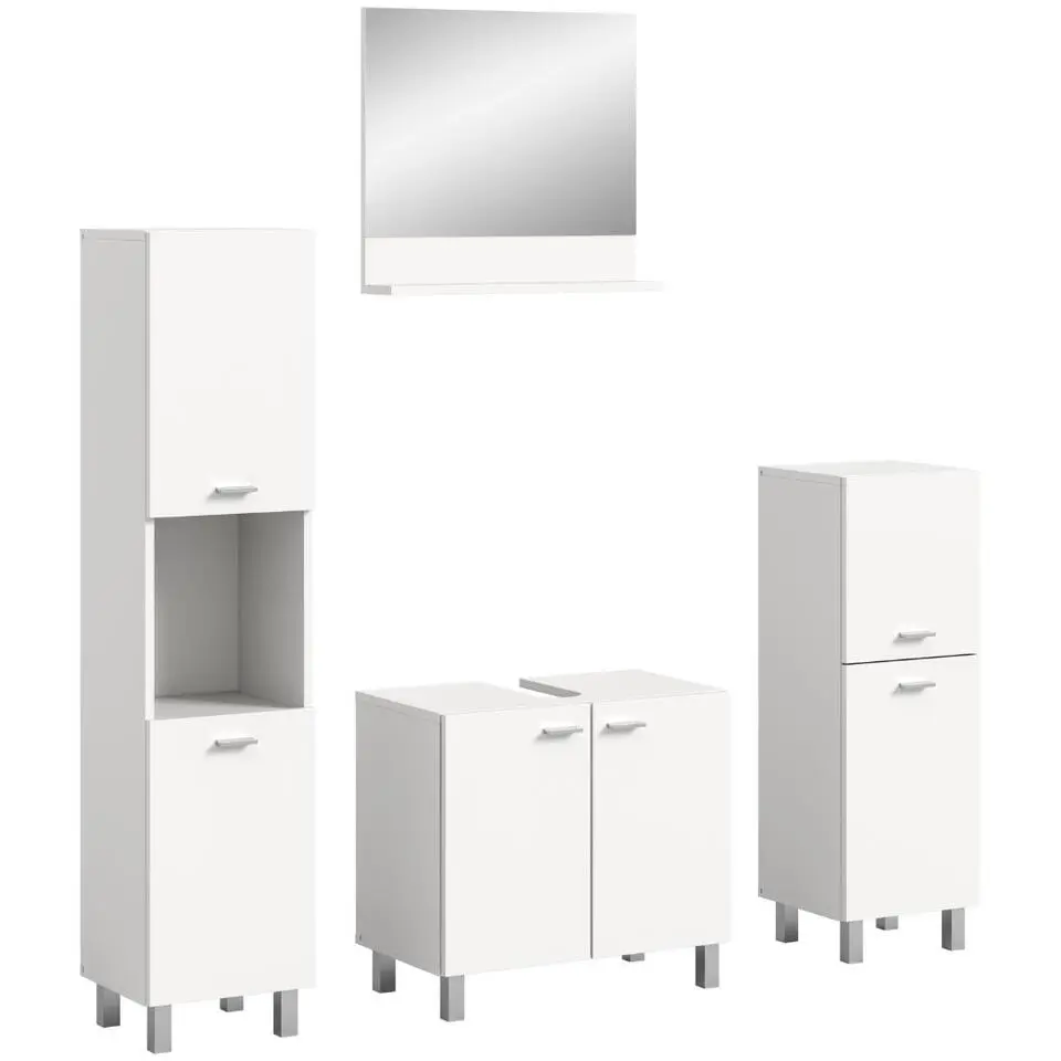 Hioshop Boston badkamermeubelset B10 wit