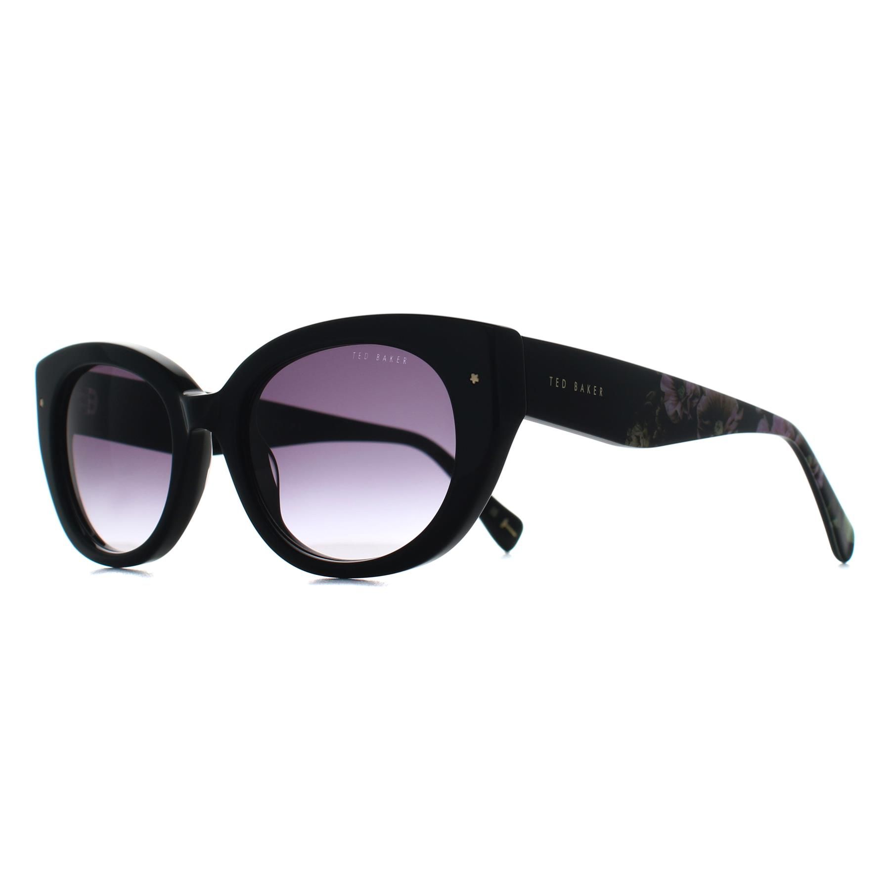 Ted Baker Oval Gloss Black Grey Gradient TB1737