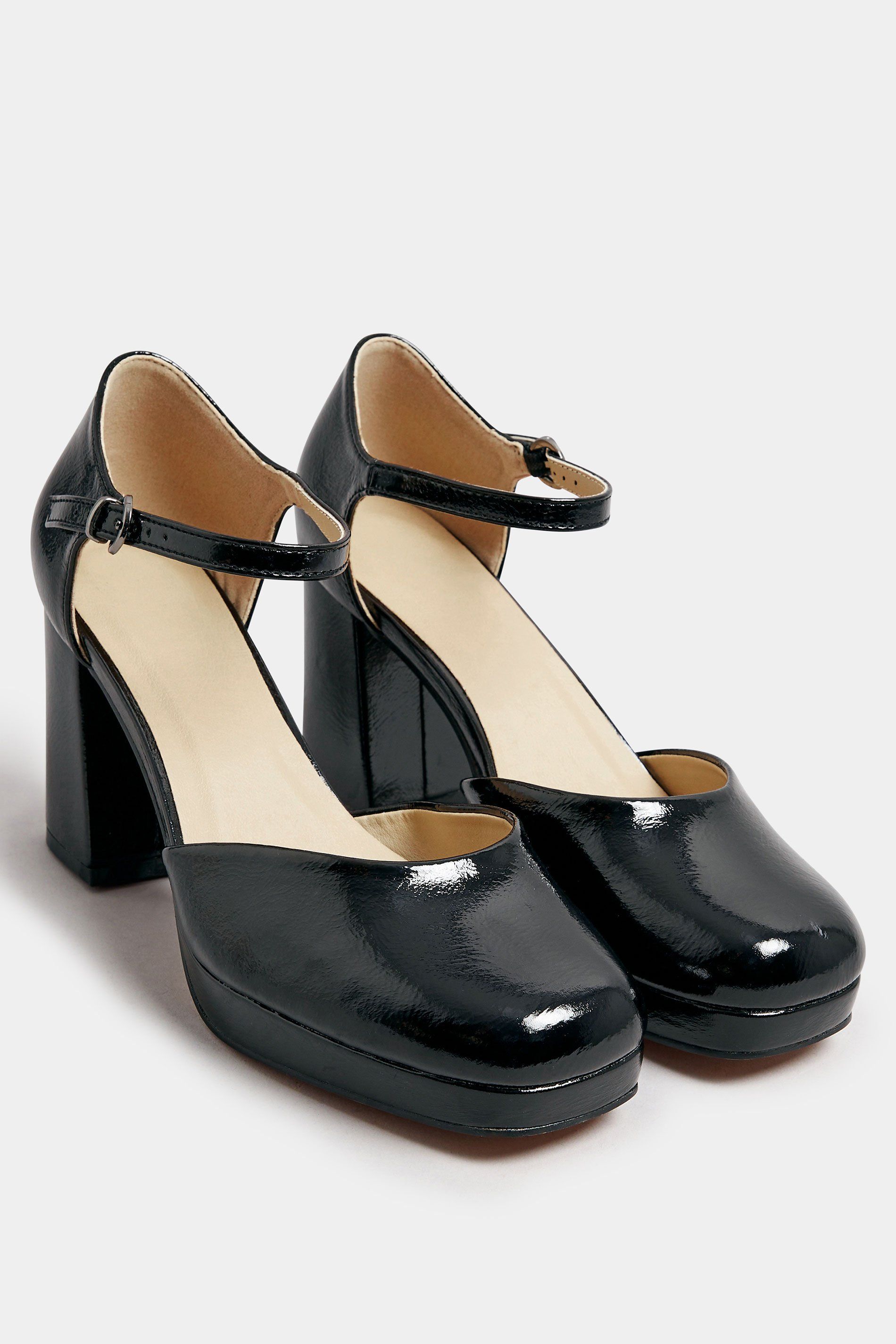 Yours Extra Wide Fit Court Heels