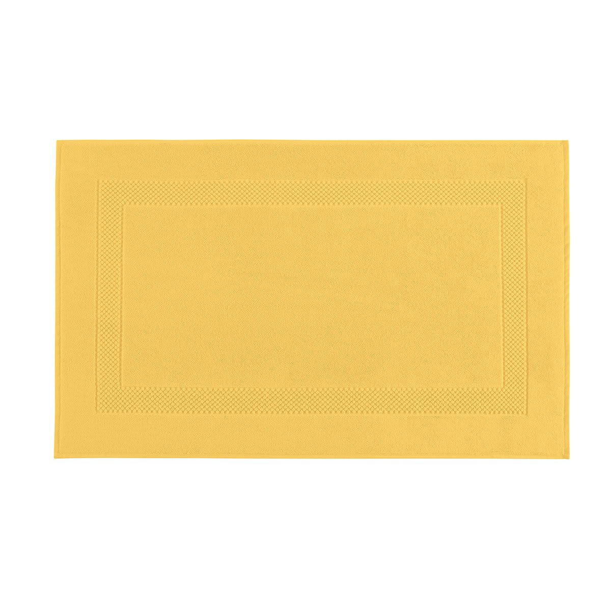 PÉTALE - Tapis de bain coton jonquille 60x80 cm