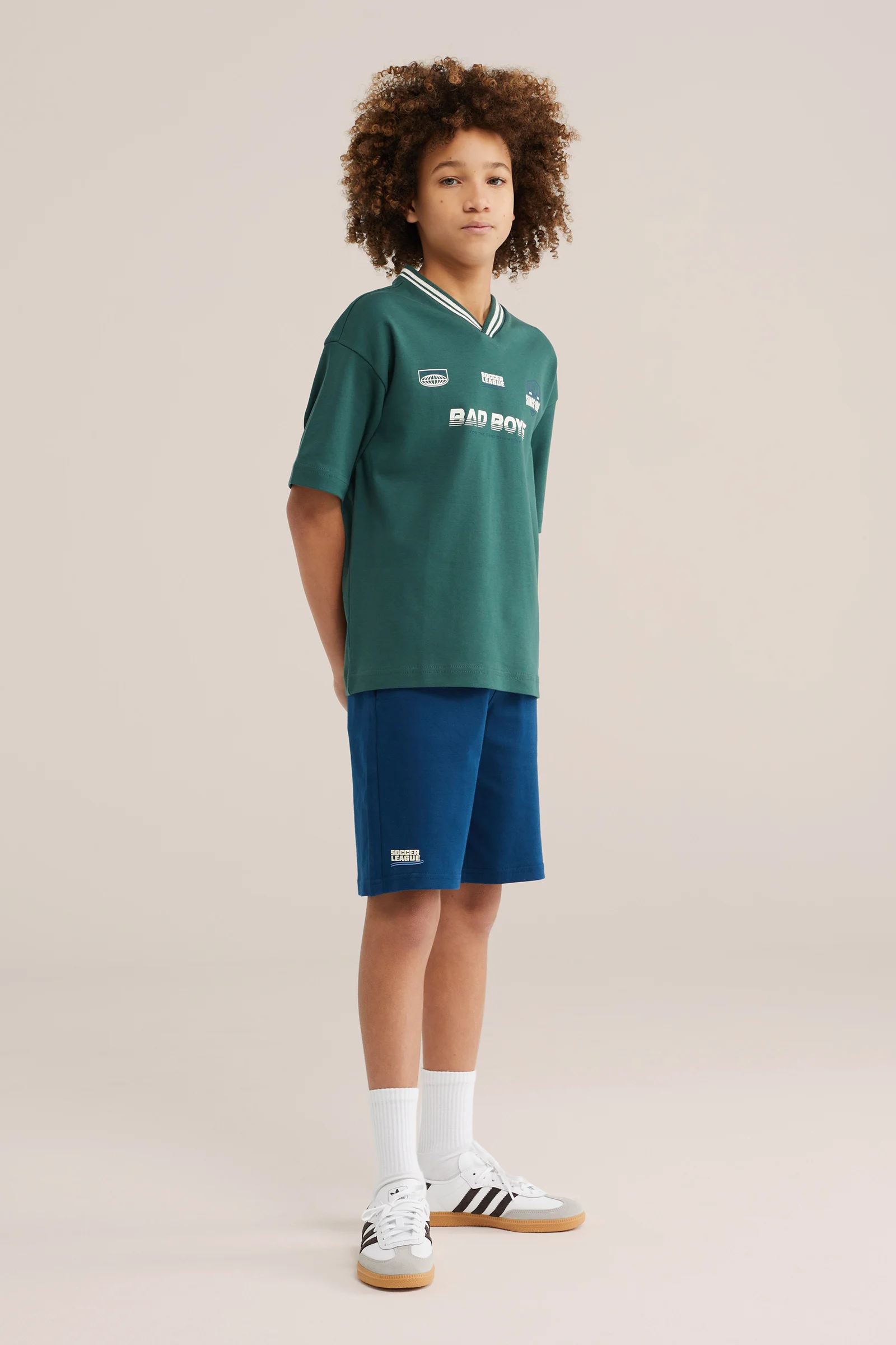 Jongens T-shirt van zware interlock met print