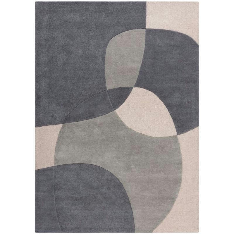 RADIANCE - Tapis pure laine gris glow 160 x 230
