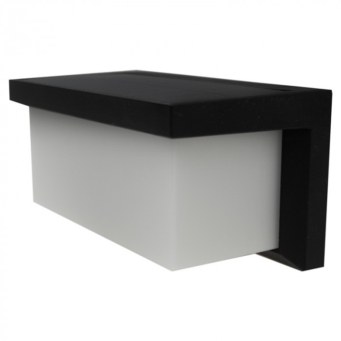 Kinkiet solarny czarno-biała LED 3W 4000K 165lm Ecolight