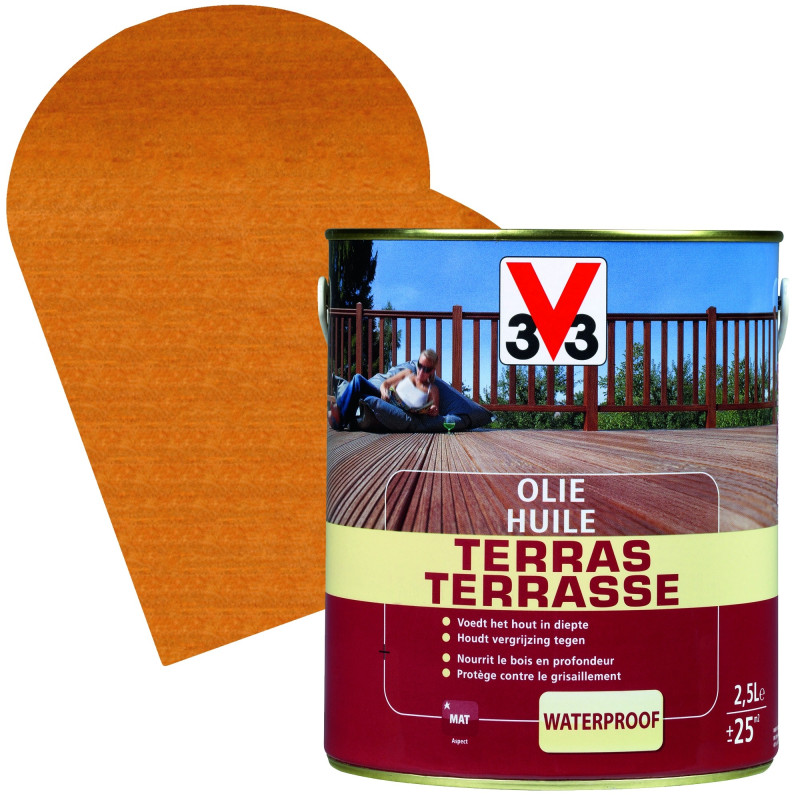 Huile Terrasse bankiraï mat 2,5   0,5 L gratuit V33