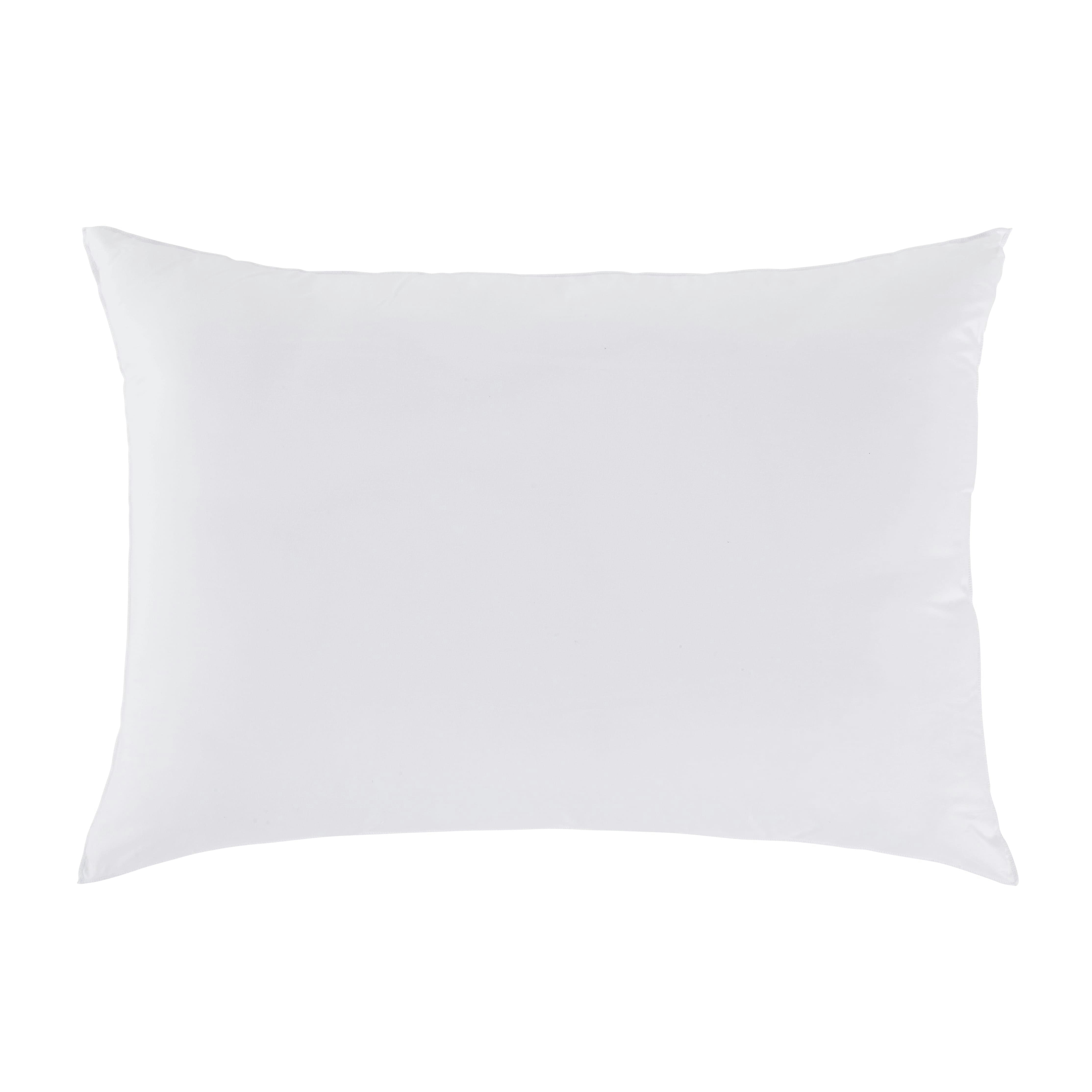 LEO - Oreiller en polyester recyclé blanc effet peau de pêche medium 50x70