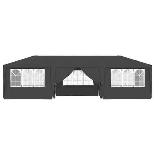 NNEVL Professional Party Tent with Side Walls 4x9 m Anthracite 90 g/m&sup2;