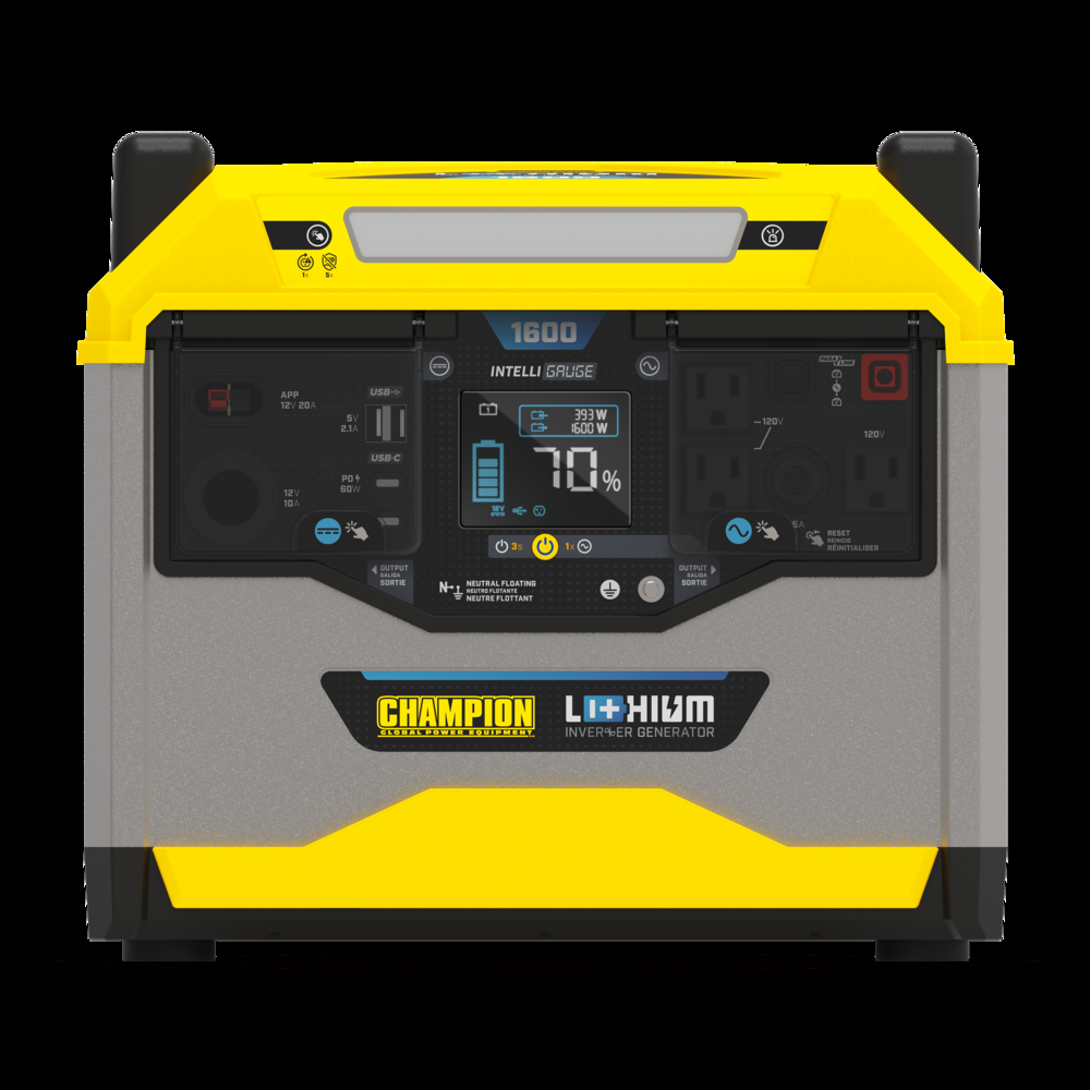 Champion 1638Wh Solar Generator 3200/1600-Watt Power Station