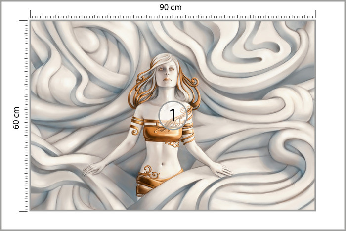 Fototapeta Do Salonu Grecka MEDUZA Kobieta 90x60cm