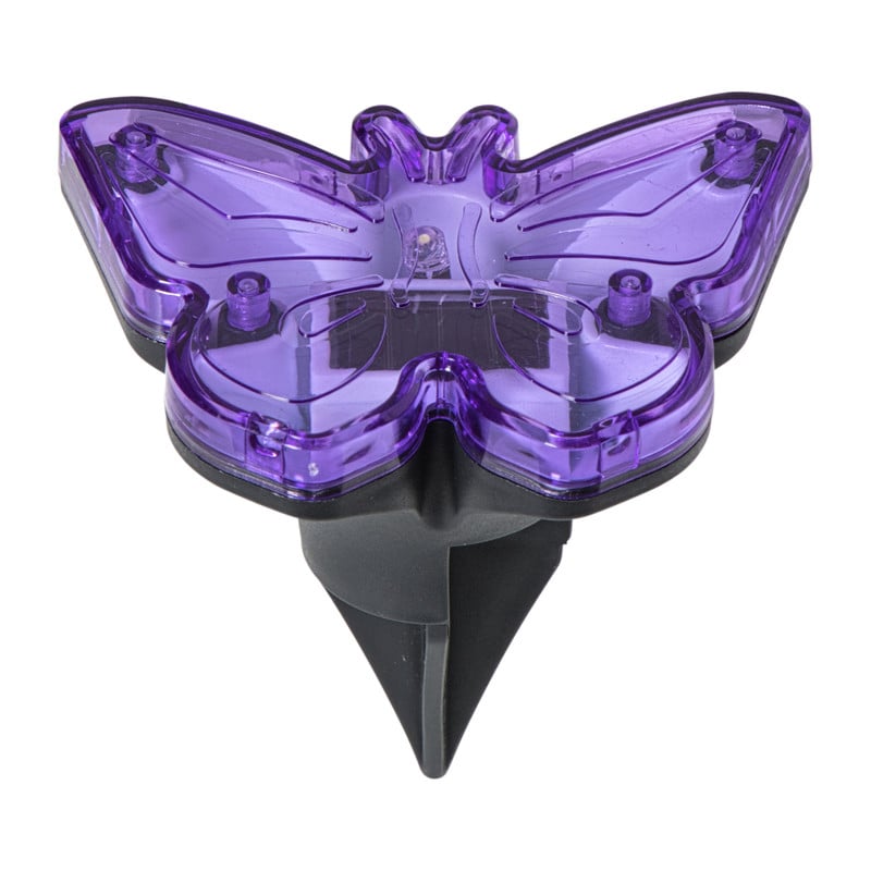 Solar steker vlinder - &Oslash;9x6.5 cm - diverse varianten