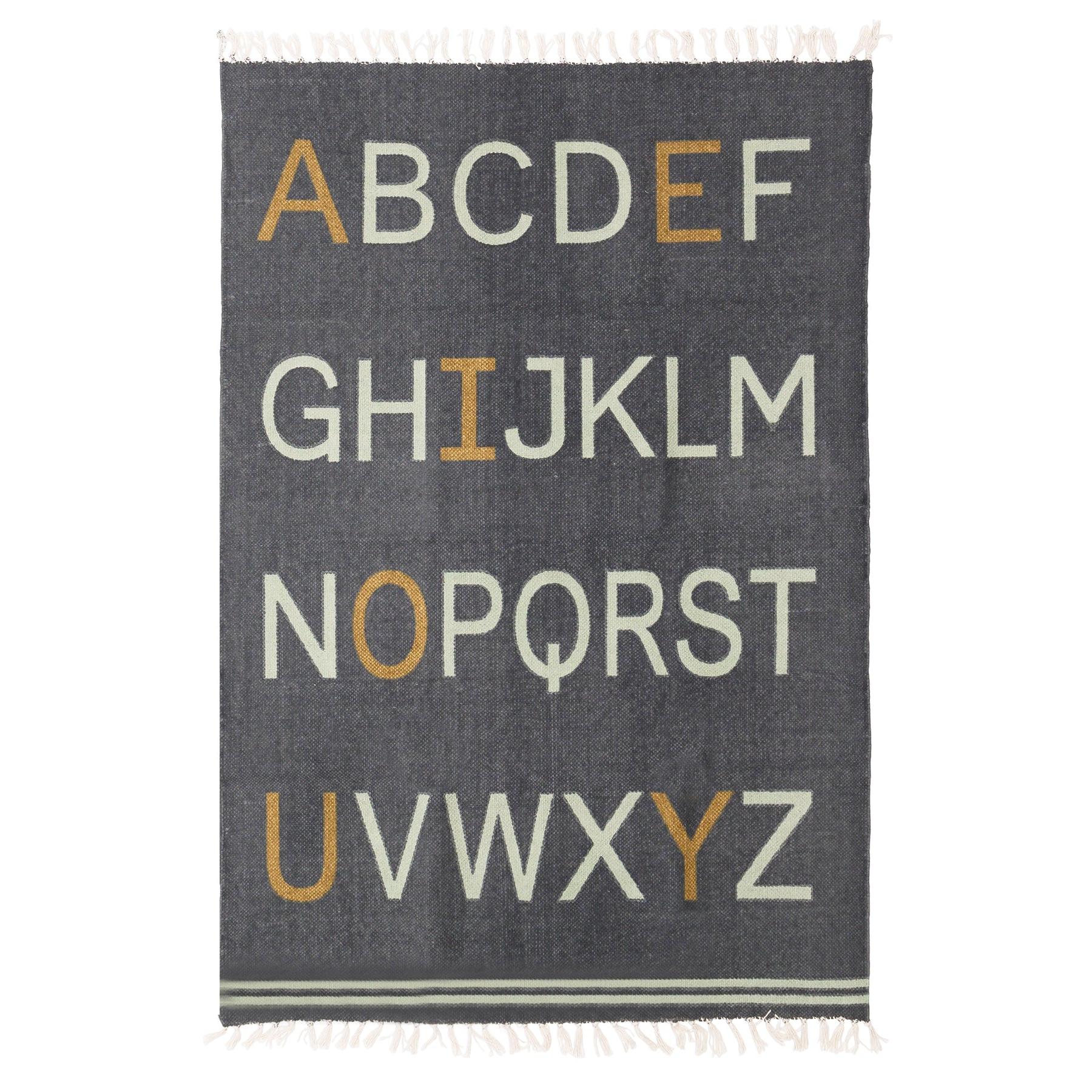 AFK Living vloerkleed Alphabet - voor kinderen - Katoen - 100 x 140 cm