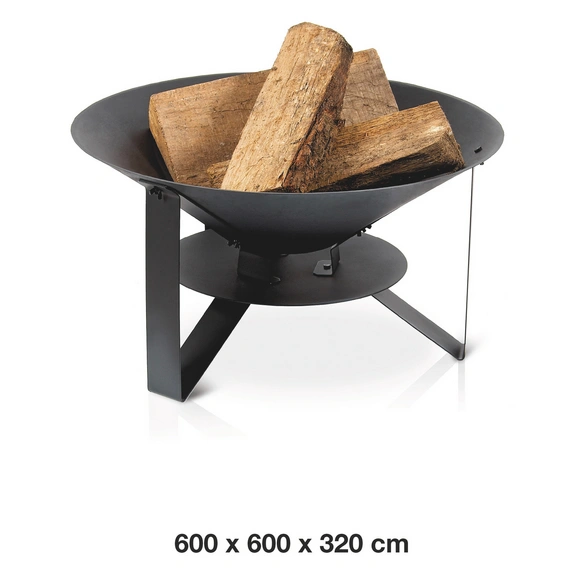 Feuerschale »Modern«, ⌀xH: 60 x 32 cm, Gusseisen, schwarz