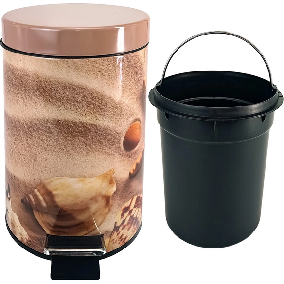 Kosmetikeimer »Sanibel«, 3,0L, Beige, Rund