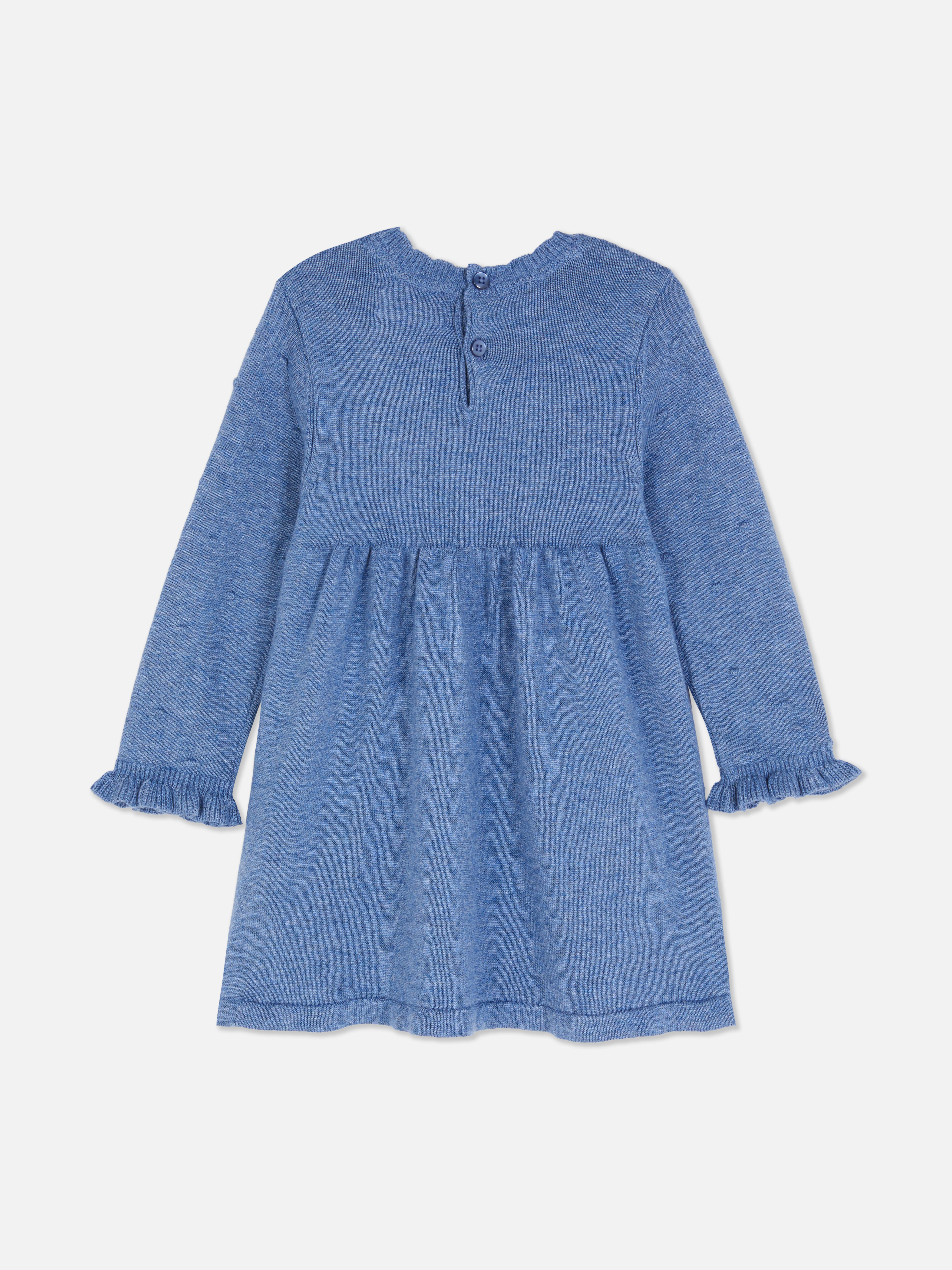 0-36mths | Textured Spotted Dress and Tights Set