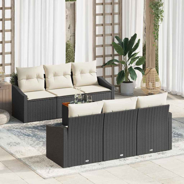 Zestaw Mebli Ogrodowych Wypoczynkowy Sofy Stolik Rattan Na Patio Na Taras
