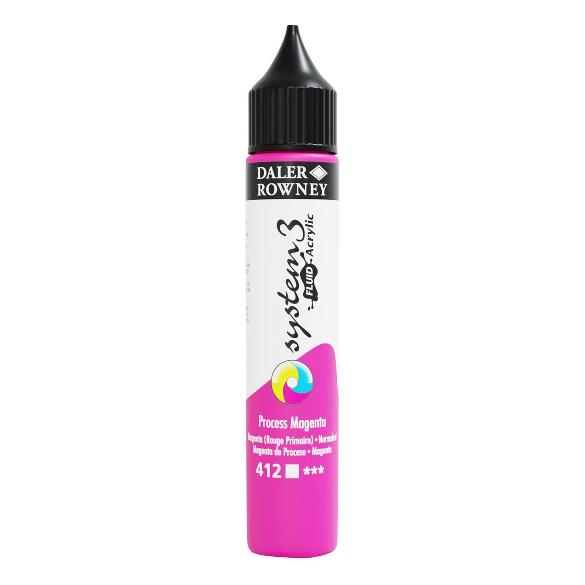 Daler-Rowney System3 Process Magenta Fluid Acrylic 29.5ml (412)
