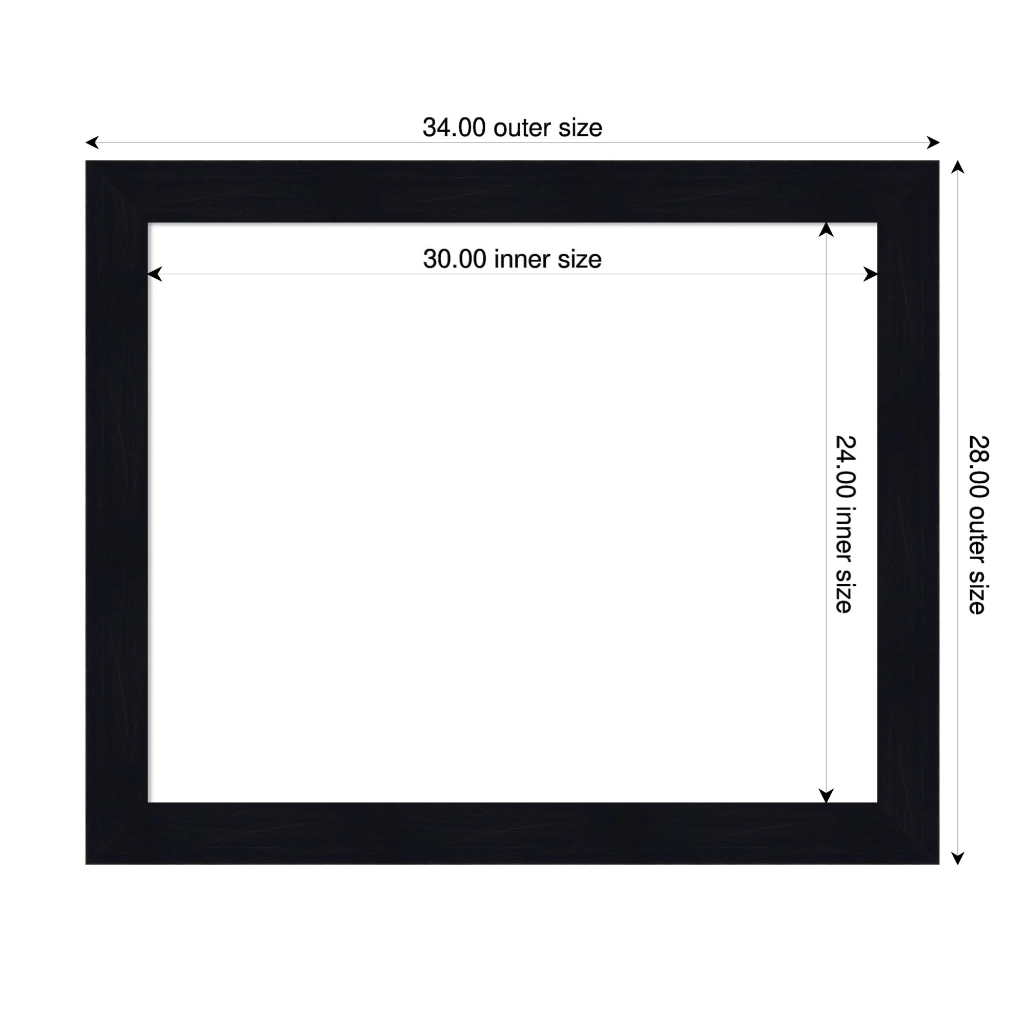 Amanti Art Shiplap Navy Framed Dry Erase Magnetic Board