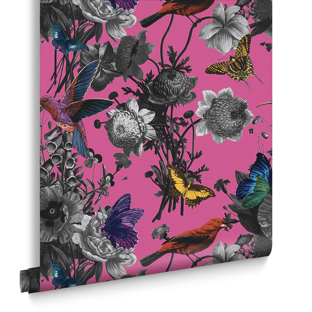 Graham & Brown Vliesbehang - Jardin Magenta - 10mx52cm