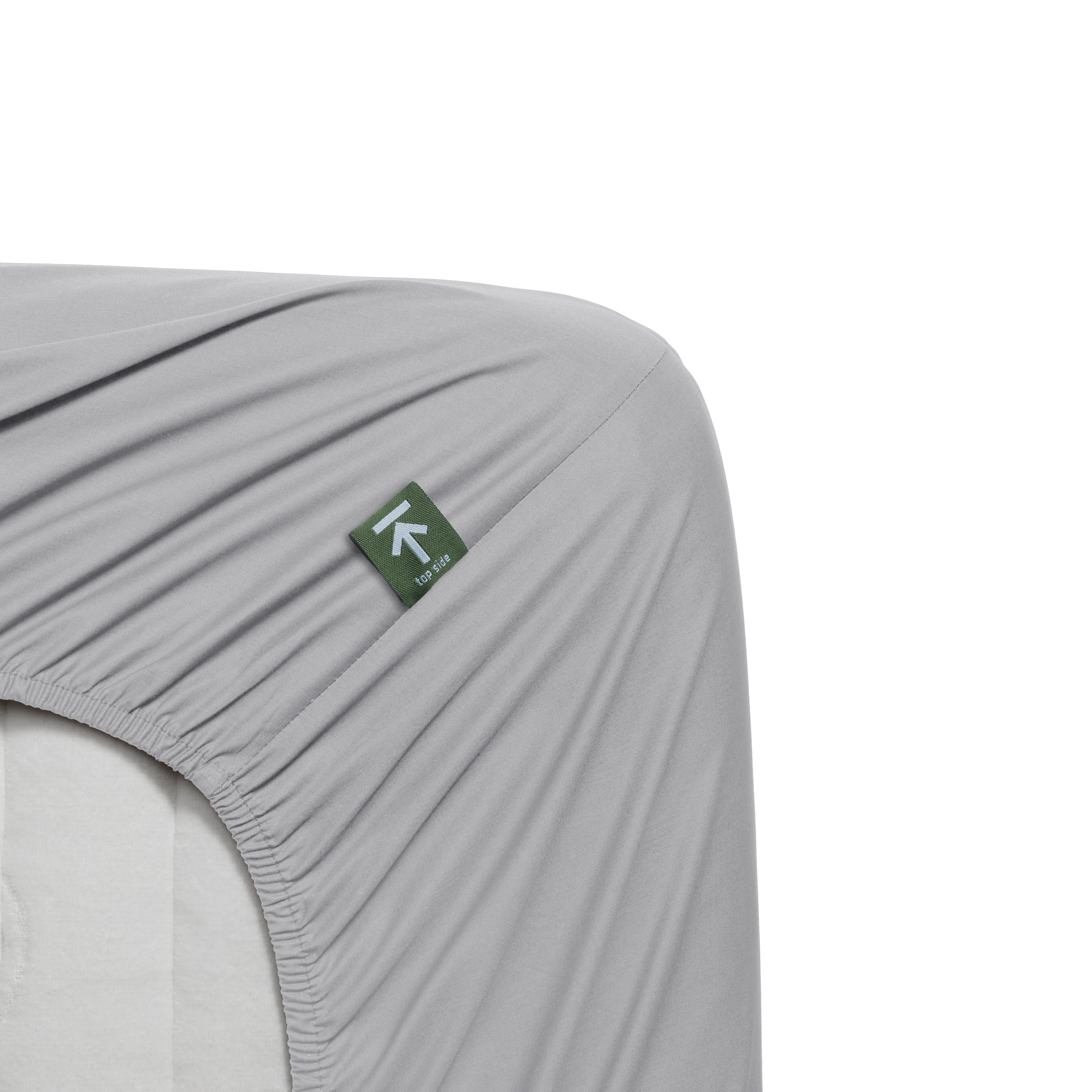 Beddinghouse - Percale Katoen - Topper Hoeslaken - 180x220 cm - Licht grijs