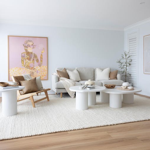 Laila Ivory Braided Wool Rug