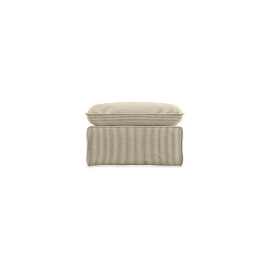 HKLIVING hocker Nomad – corduroy rib hay
