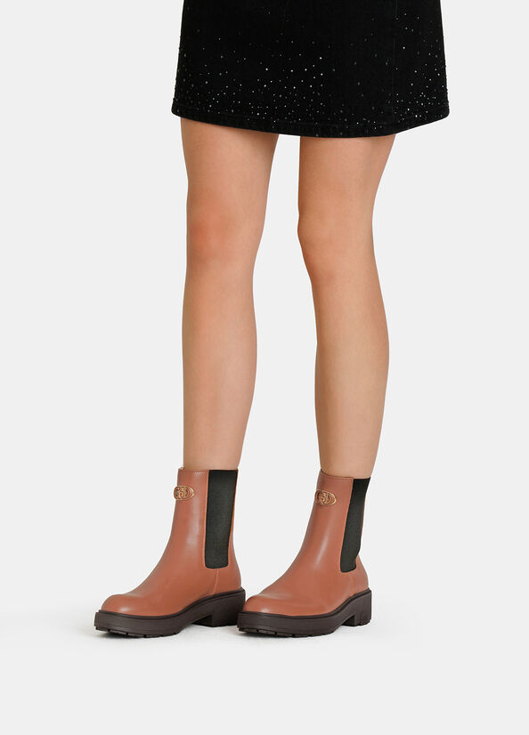 Stivaletti beatles in pelle