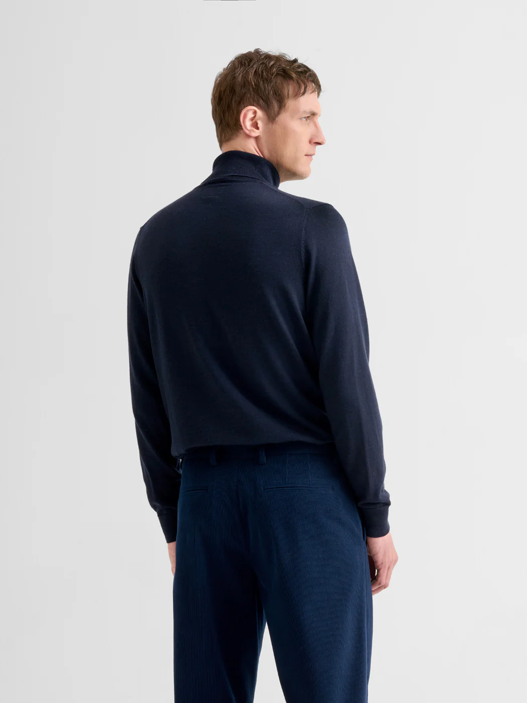 Pull col roulé en laine Mérinos