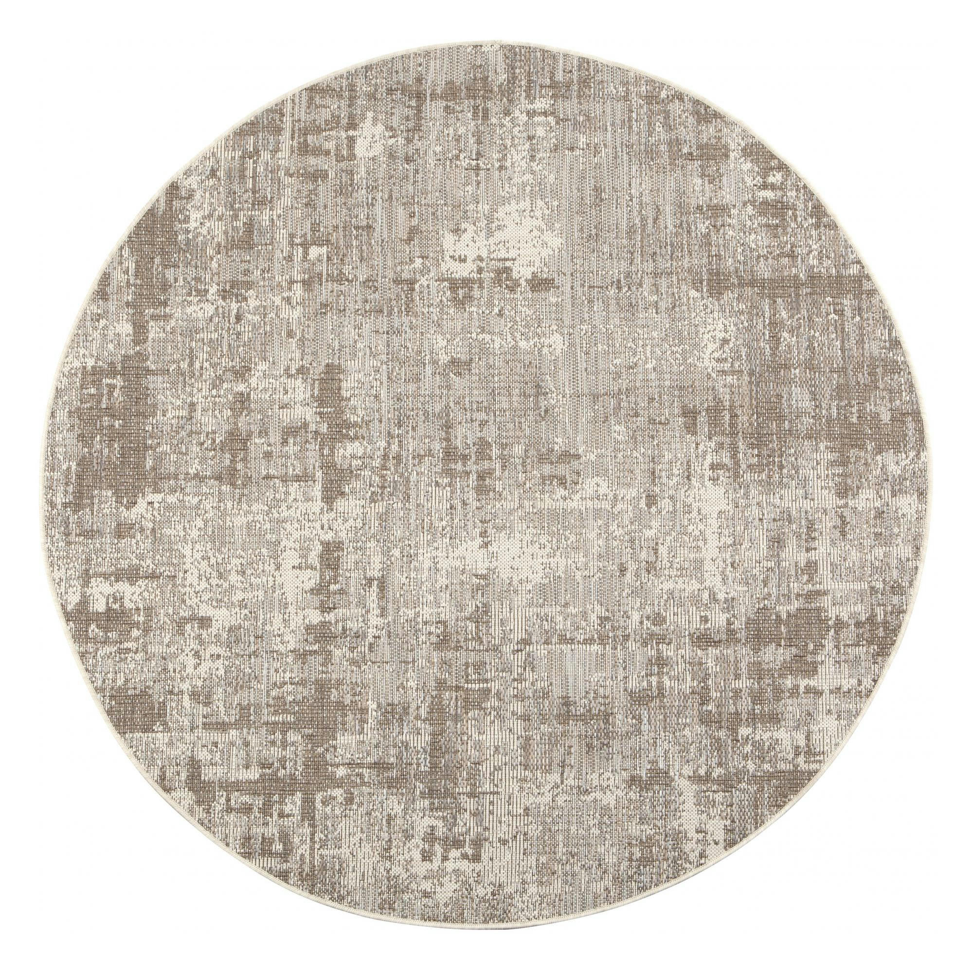 CATANIA - Tapis  outdoor en polypropylene naturel diameter 160