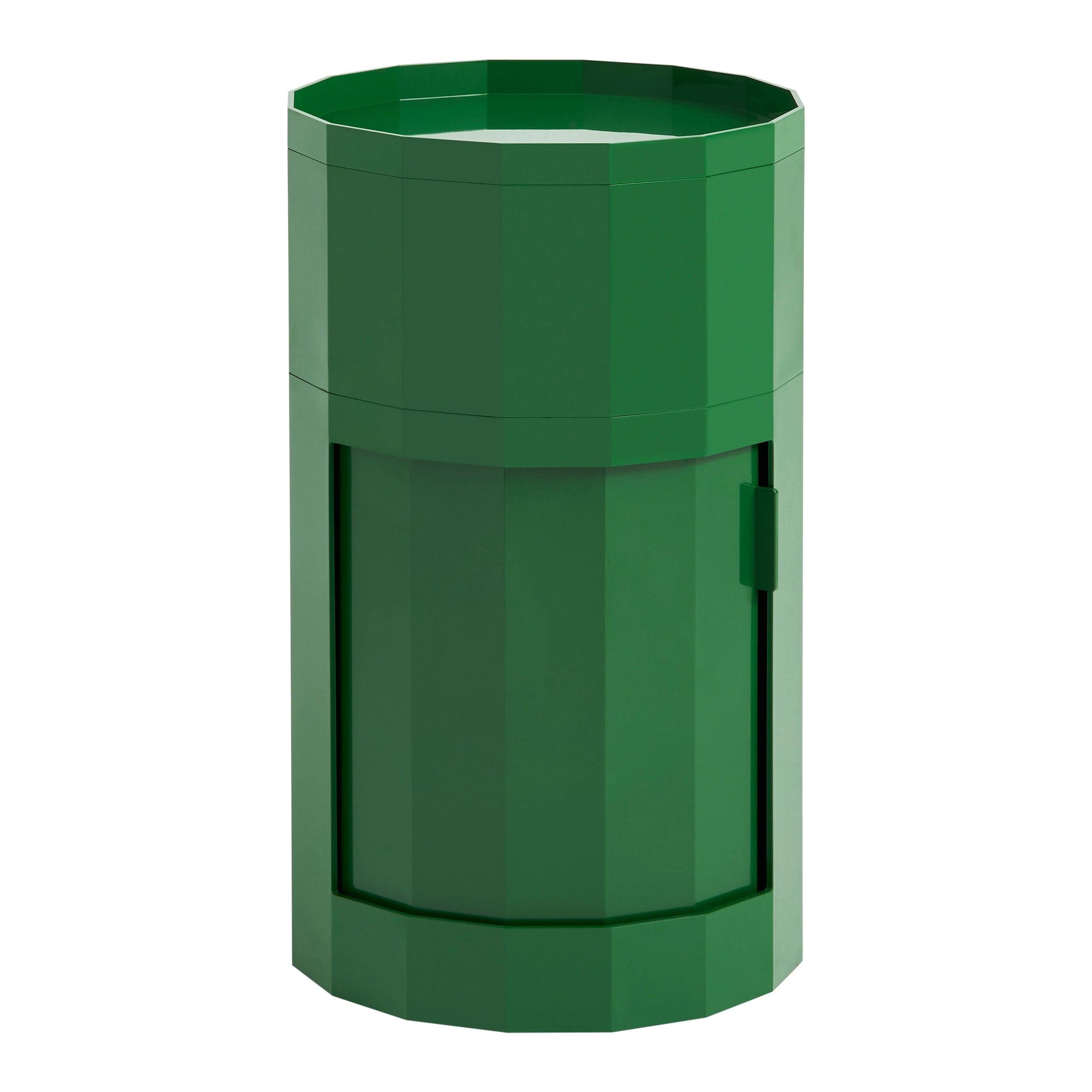 HAY Facet Bijzettafel met Opbergvak - High - Spinach Green