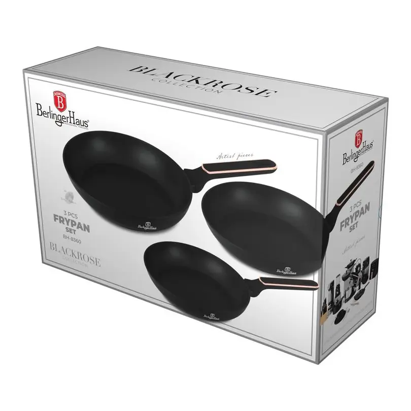 Bratpfanne 3er-Set Black Rose Collection