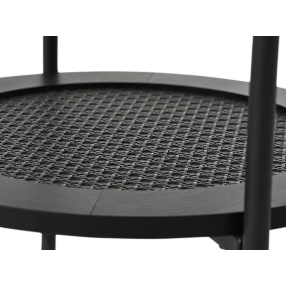 Nachtkastje Zwart Rond - &Oslash;50x50cm - Pensacola