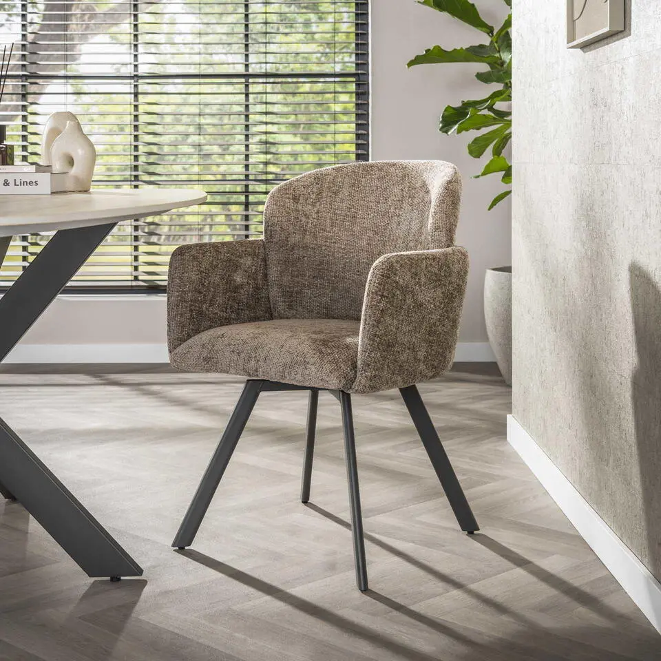 Eetkamerstoel Champagne - Draaibaar - Embrace - Set van 2