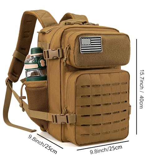 NNEOBA 25L Military Tactical Backpack with MOLLE Modular Design