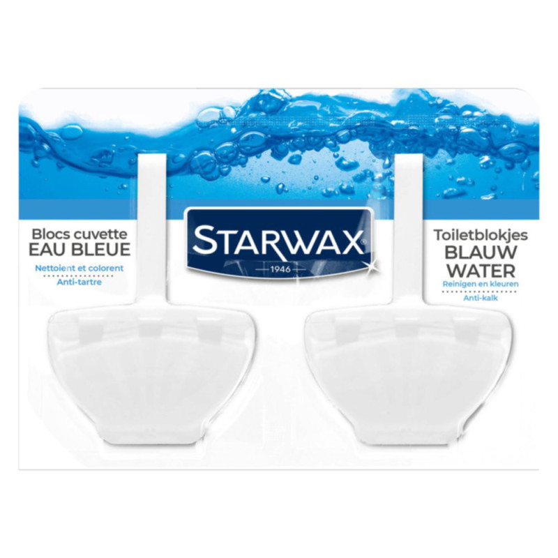 Bloc WC Eau Bleue 40 g 2 pièces STARWAX