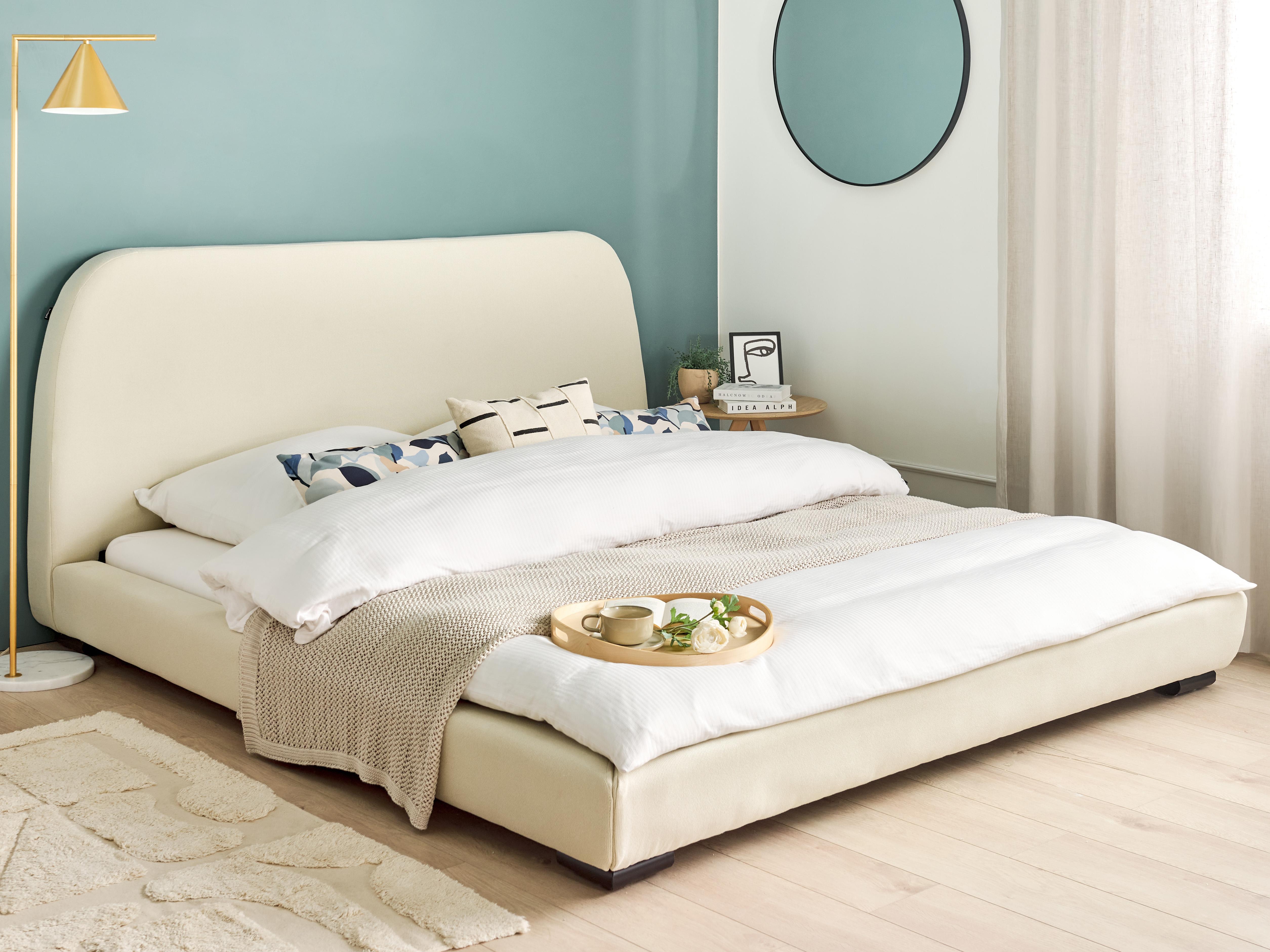 Bed Fabric ROISEL 180 x 200 cm (EU Super King) Light Beige