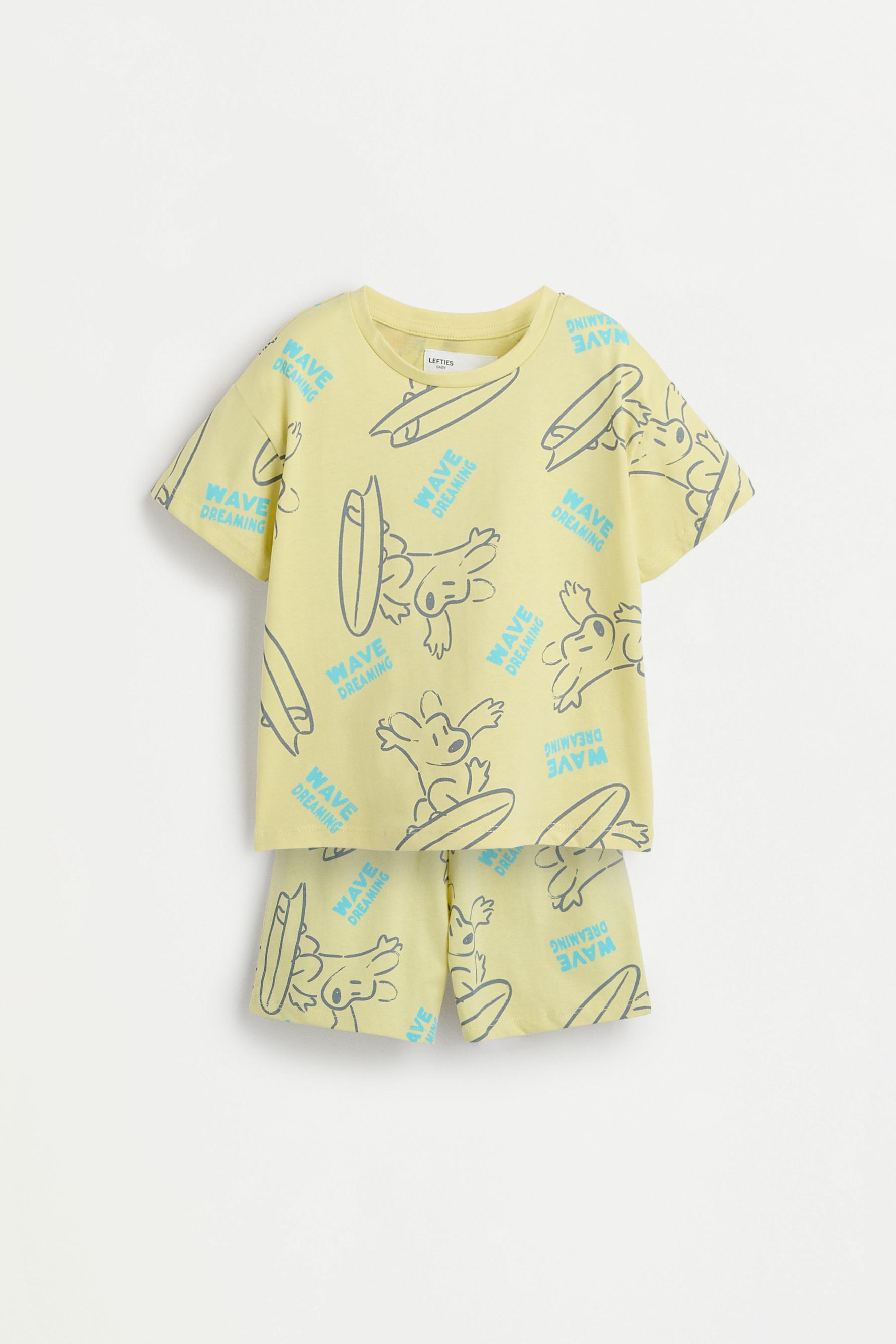 Pijama corto estampado