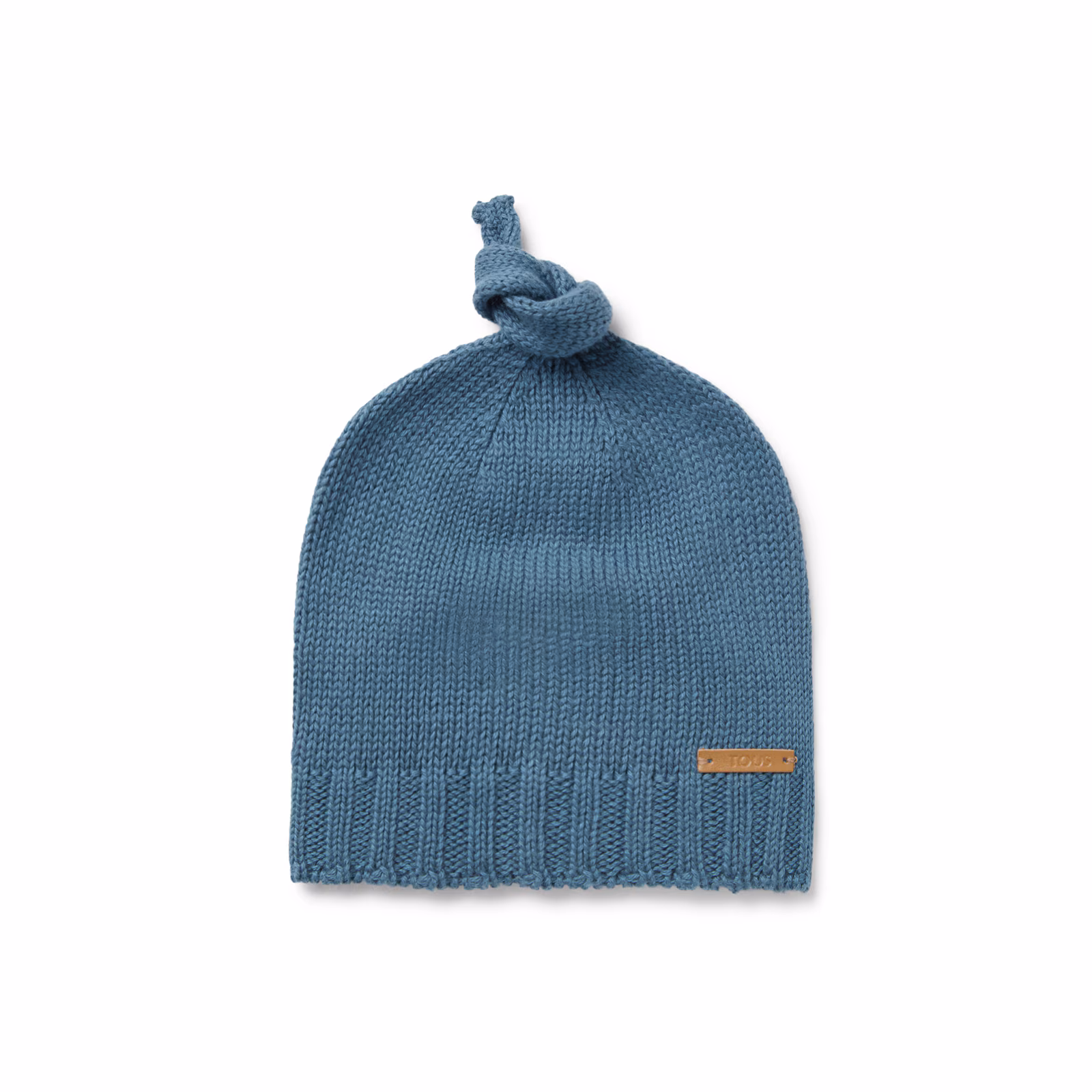 Gorro con nudo de bebé Tricot azul