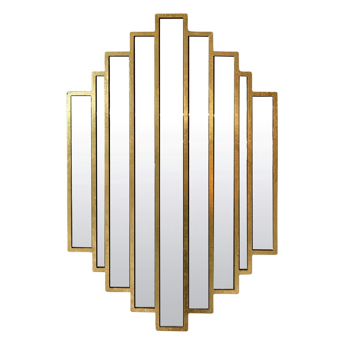 - Miroir art déco métal doré 51x80cm