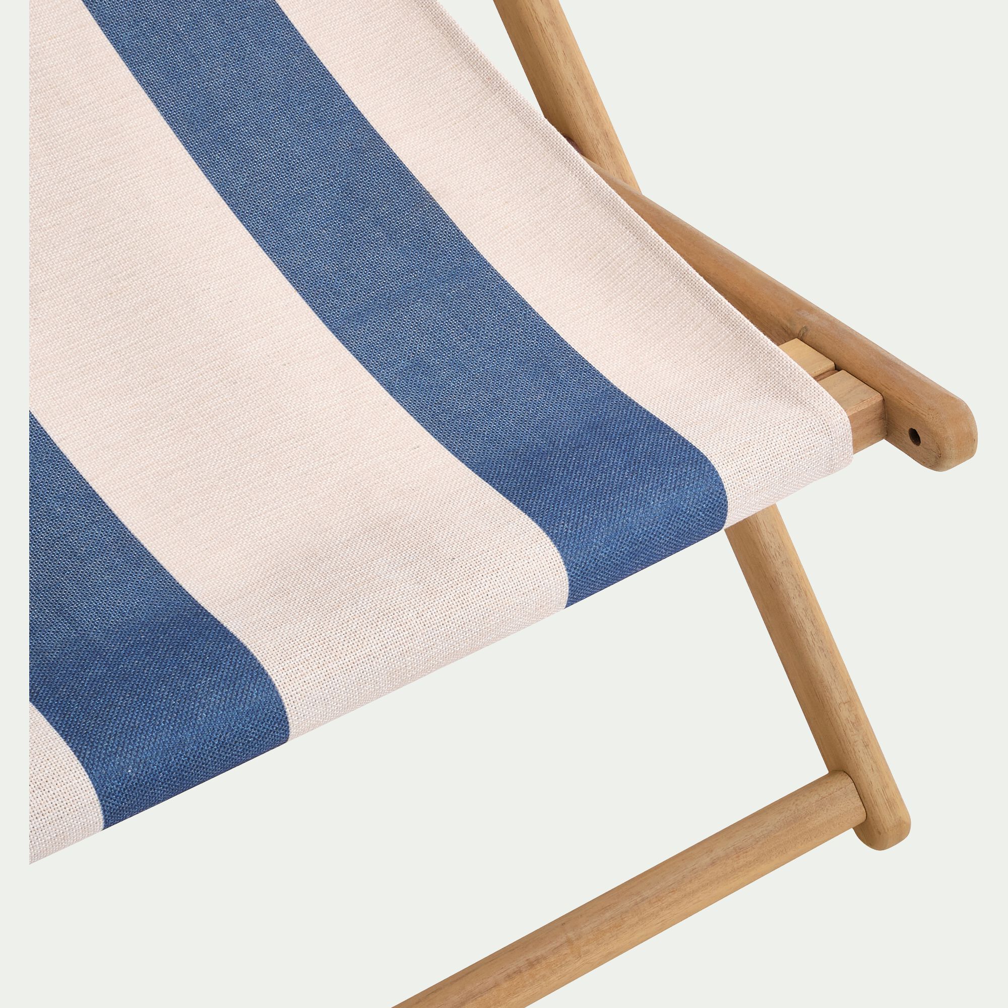 MARAGE - Toile de chilienne rayée en tissu - bleu