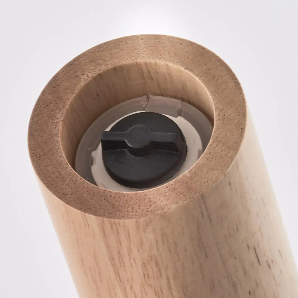 Zeller Pepermolen of zoutmolen - hout - witte dop - 15 cm