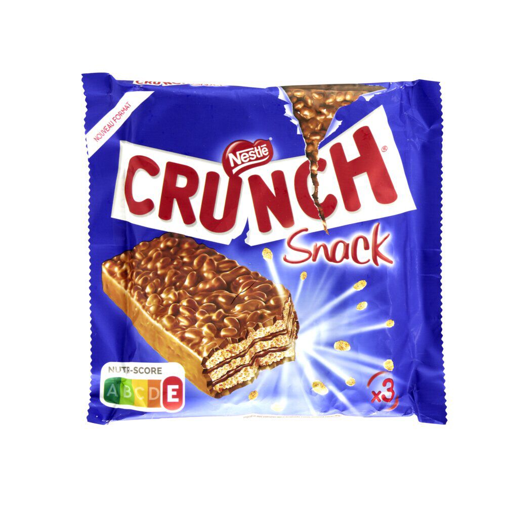 Barre chocolatée Crunch Snack Nestlé 3x30gr