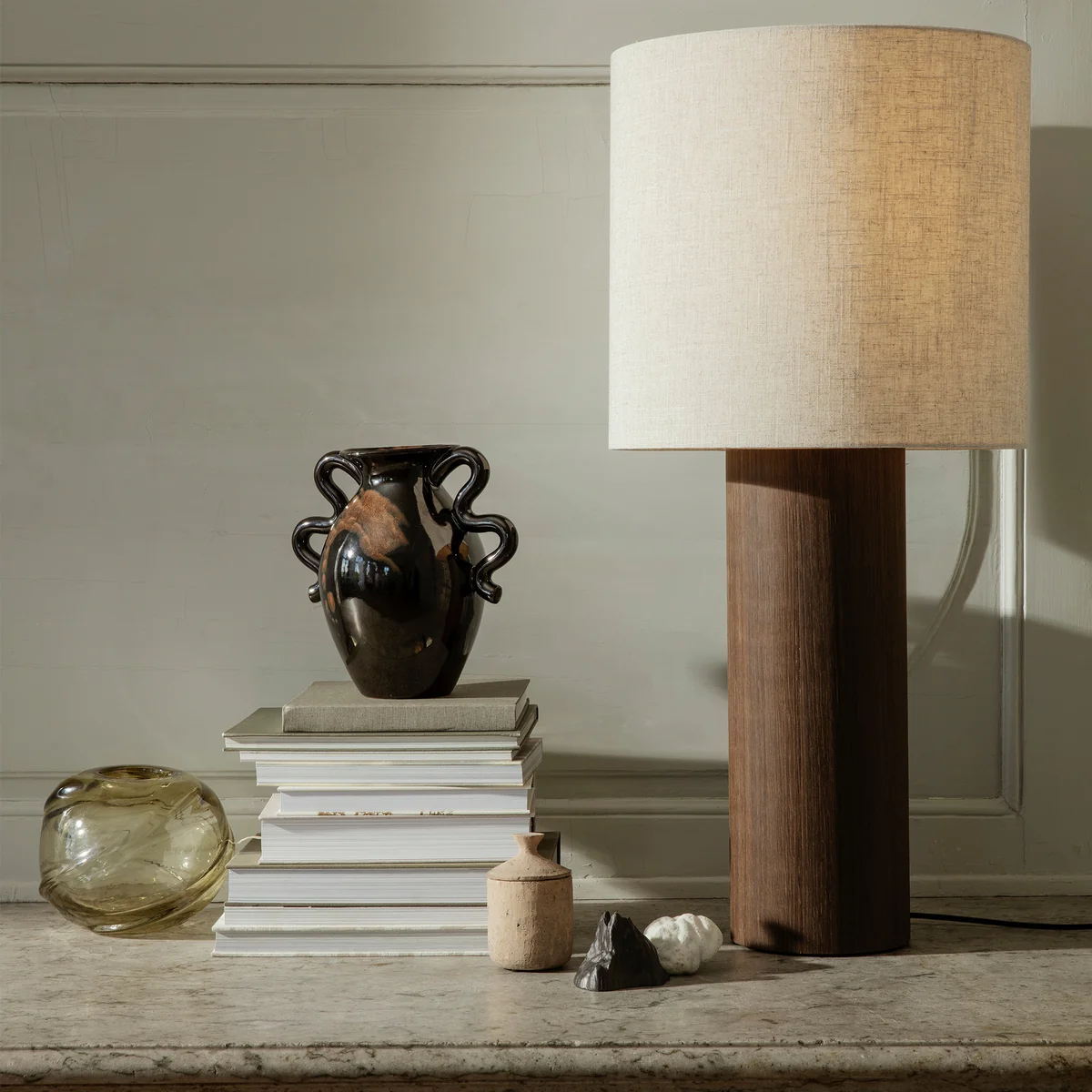 Ferm Living - Water Swirl Vase, H 47 cm, amber