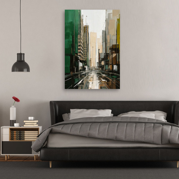 Feeby Obraz do salonu, Miasto Ulica Nowoczesna 40x60